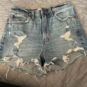 Abercrombie High Rise Mom Shorts